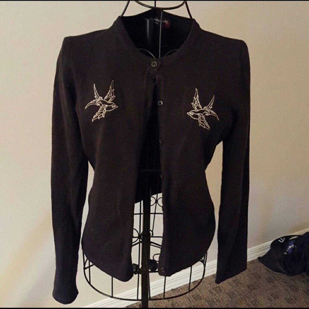 Crew Neck Rockabilly Cardigan
